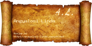 Angyalosi Linda névjegykártya